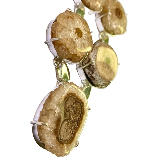 Tan Solar Quartz in a Handcrafted Necklace - Picture 4 of 6